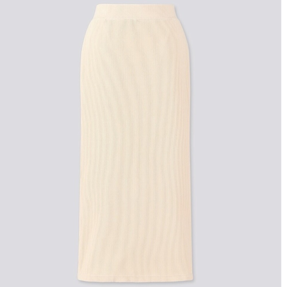 Uniqlo ribbed long pencil skirt